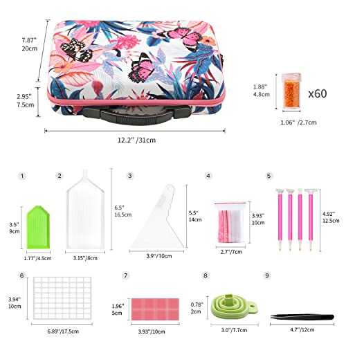 Artdot Diamond Painting Storage Containers, 60 Slots Diamond Art Accessories And Tools For 5D Diamond Painting Kits Organizer #TOP4
