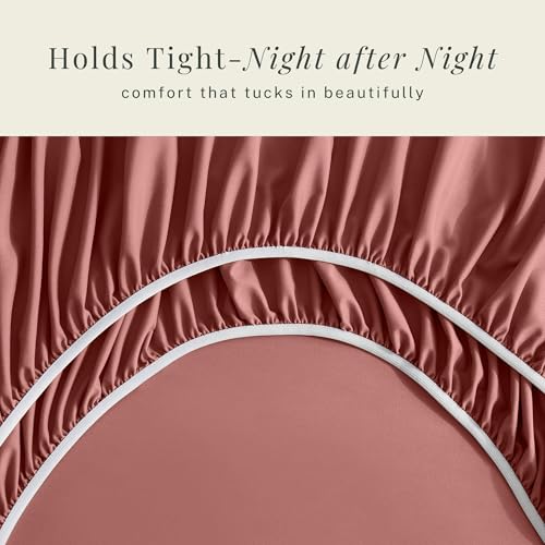 Image of Hearth & Harbor Bed Sheets, Luxury Soft 6 Piece Bed Sheet Set Extra Deep Pocket Fitted Sheets Fits Mattress up to 21 inch, Double Brushed Bedding Sheets & Pillowcases,
