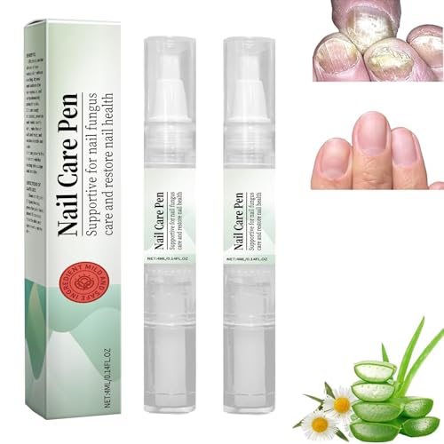 Nail Fungus Pen, Mullend Nail Care Pen Fungus, Swissclear Anti Fungal P-en, Nail Fungus Treatment for Toenail, Antifungal pen, Nail Strengthener With Tea Tree Oil, Aloe Vera & Vitamin E (2)
