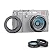 Produktbild JJC Gegenlichtblende & Adapterring mit UV-Filter Set für Fujifilm Fuji X100V X100F X100T X100S X100 Kameras, kompatibel mit Original Objektivdeckel