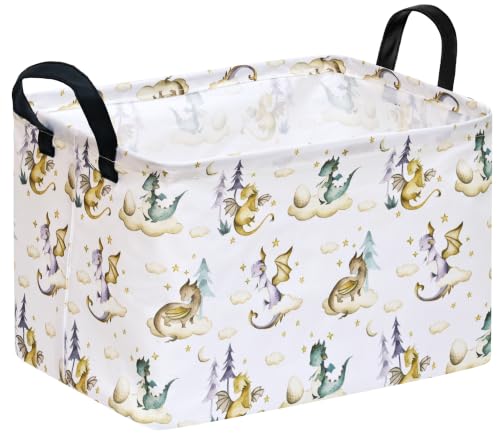 Image of Rec Toy Box Chest Kids Hamper Storage Basket Collapsible Organizer Bin Gift Baskets for Home /Dorm /Kitchen /Pet /Office /Closet /Shelf