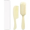 Dukal PCB2 DawnMist Baby Comb & Brush Set Ivory Gentle, Non-Scratch Grooming Tools with Soft Bristles for Newborns 1 Set
