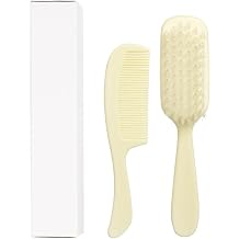 Dukal PCB2 DawnMist Baby Comb & Brush Set Ivory Gentle, Non-Scratch Grooming Tools with Soft Bristles for Newborns 1 Set