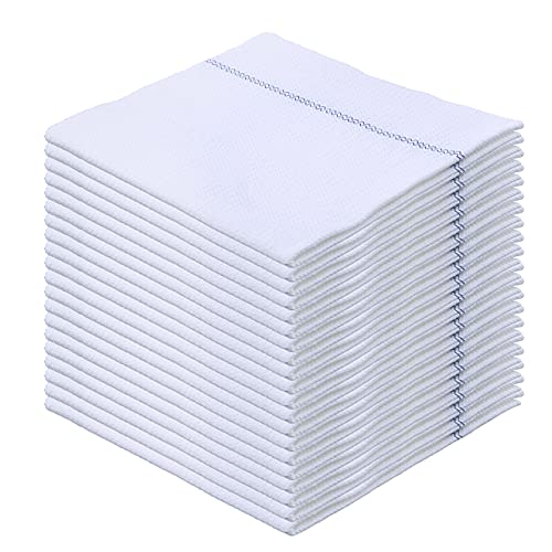 Image of Superio Squeegee Mopping Towel Floor Cloth White Cloth for Cuban Style Mop, Israeli Sponga, Kitchen, Bathroom Cleaning, Tile, Stone, Wood, Floor Washing, Drying Towel -18 inchx24 inch, 24 Pack