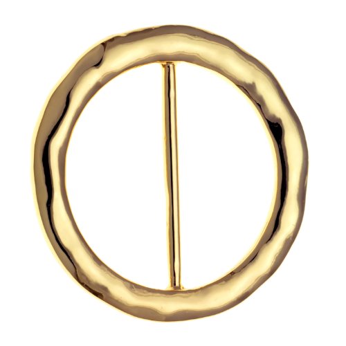 PammyJ Hammered Round Scarf Ring