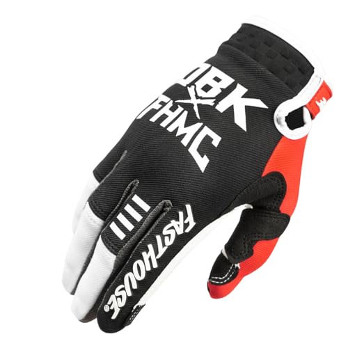 FASTHOUSE Speed Style Twitch Glove (Black/Red, Small)