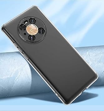 Spia Huawei Mate 40 Pro Kılıf Kamera Korumalı Şeffaf Premier Silikon Orijinal Esnek İnce Geliştirilmiş Dayanıklı Darbe Karşıtı Koruyucu Yeni Nesil Tasarım (Huawei Mate 40 Pro, Kamera Korumalı Şeffaf)
