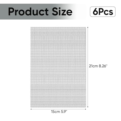 Image of 6 Pcs Rat Guard for Home, 150x210mm Stainless Steel Mesh, Drain Cover Mesh, 20 Mesh Pest Proofing Screen, Metal Wire Sheets for Air Brick Covers and Vent Protection