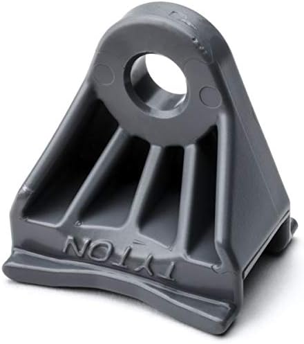 HellermannTyton SAM83HIRHSH1 Axial Oval Mount, Bolt Hole Diameter .31", PA66HIRHS, Gray, 500/pkg