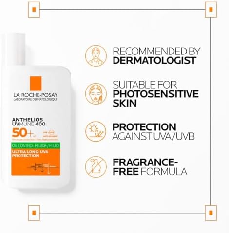 La Roche Posay Anthelios UVMune400 Oil Control Fluid NEW 50ml 9