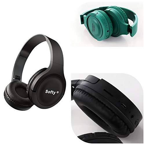 Image of SOFTY Q8 ON-Ear Wireless Bluetooth Headphone with MIC (TF Memory Card Slot, FM, AUX, MIC) - Black