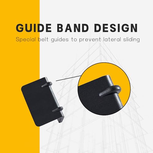 Zzcy 30 Stück Robuste Kantenschutz Winkel aus Kunststoff für Zurrgurte mit Ratsche LKW Kantenschutz Kunststoff Kantenschutz für 25 mm breite Zurrgurte (Schwarz)