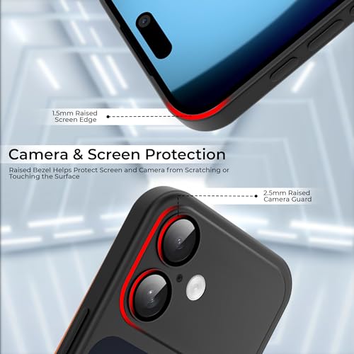 Image of A rtistque Back Cover Case for iPhone 17 | Mag-Safe| Acrylic | Shockproof TPU Protective Design | iPhone 17 Back Cover - Black Bumper