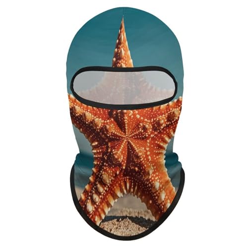 Balaclava para hombre y mujer, máscara para esquí, cubreboca completo con diseño de estrella de mar, ideal para ciclismo y motocicletas miniatura 7