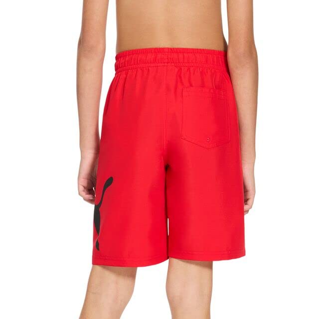 Image of Puma Boys' Fashion Swim Trunks, Water Repellant, Elastic Waistband with Drawcord