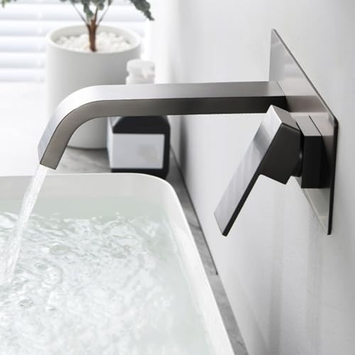Robinet de salle de bain à fixation murale pour libérer de l'espace