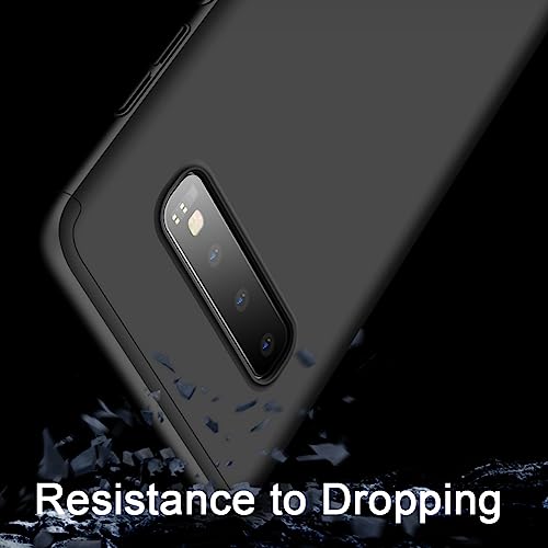 Image of Case for Galaxy S10,Ultra-Slim Thin 3-in-1 Hard PC Case Cover 360 Degree Full Body Protective Cover Compatible with Samsung Galaxy S10 Case 6.1 inch (Black)