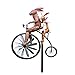 1 Zestaw wiatrów kotrowych kotów jazda na rowerze z motocyklem unikalny metalowy delikatny wiatr wiatr ogródek dekoracji (Color : Rabbit)