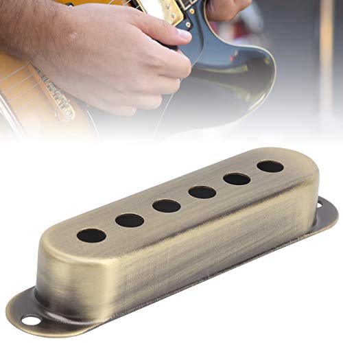 3 Pack Brass Single Coil Guitar Pickup Cover Guitar Accessories Compatible with ST SQ Electric Guitar(48mm)(Bronze)