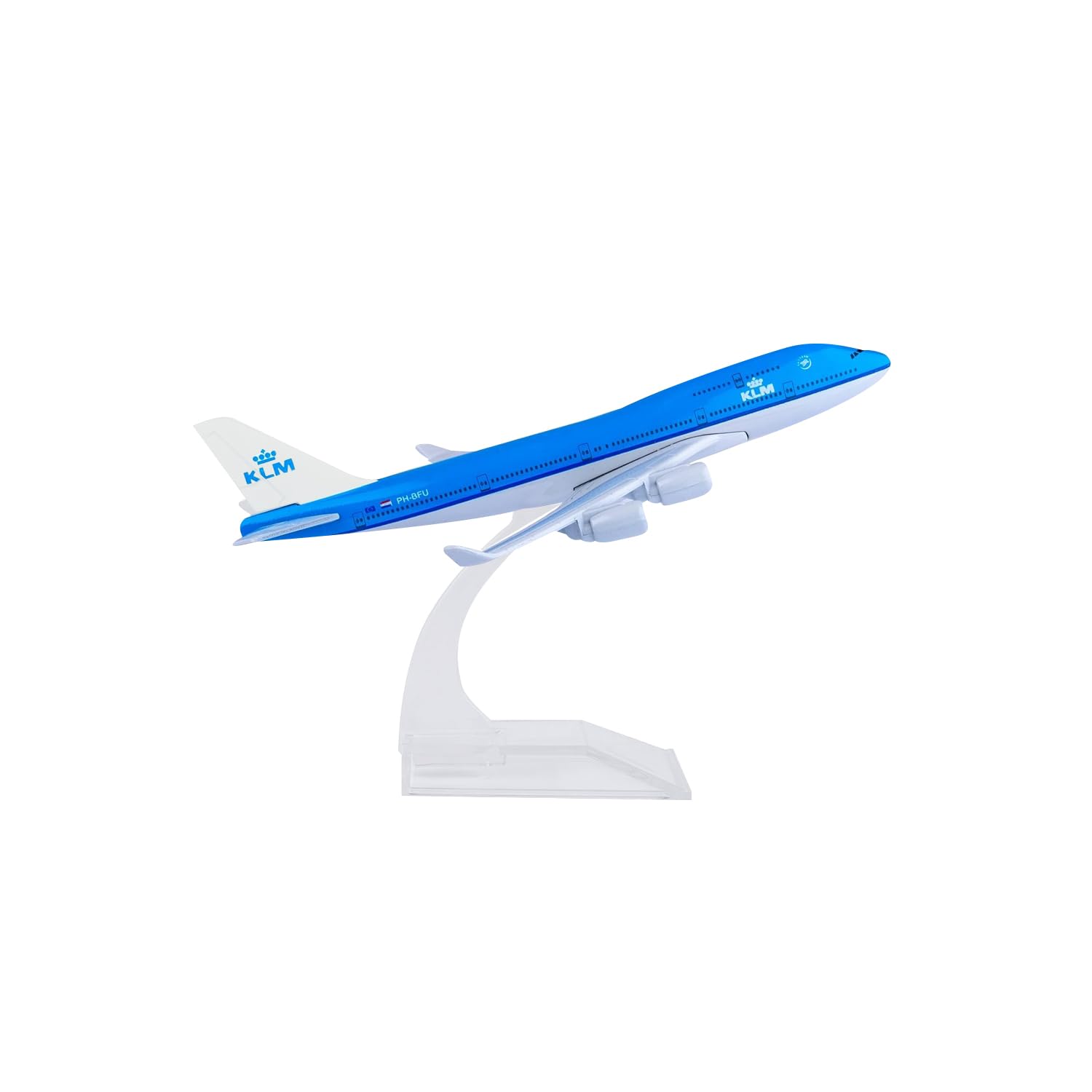 16cm Boeing B747 KLM Aircraft Diecast Metal Miniature Airplane Model