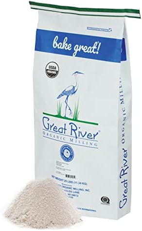 Great River Organic Milling, Lily White Bread Flour, All-Purpose, Organic, 25 Lb (Pack Of 1)