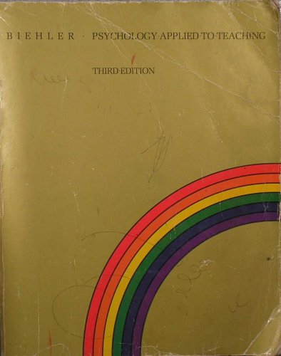 Psychology applied to teaching 0395254892 Book Cover