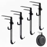 BDKMMS Mantle Garland Holder, 4PCS Adjustable Fireplace Holders Anti-Slip Garland Hanger for Holiday Home Party Decoration