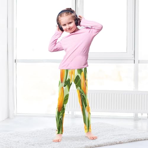 Toddler Girls Leggings Printed Yoga Pants Leggings Mango Seamless Pattern for Kids4