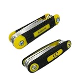 warmtree 17-Piece Folding Allen Wrench Set | Metric & SAE Sizes | 2-Pack Portable Hex Tool for Home Repair & Professional Use