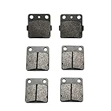 Road Passion Front & Rear Carbon Fiber Brake Pads for YAMAHA YFS200 Blaster 200 2003-2006 YFM350 Wolverine 350 1995-2005 YFM 350 Warrior 350 1989-2004 YFZ350 Banshee 350 1990-2006