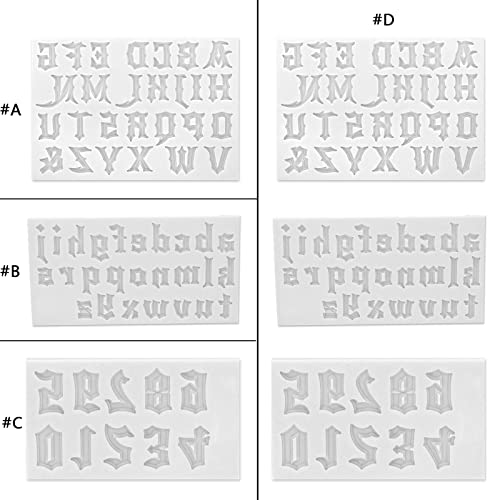 Kit de molde de resina epoxi antiadherente para evitar burbujas en letras 7
