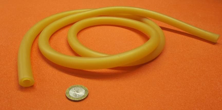 Latex Rubber Round Tubing 40A .562" (9/16") OD x .312" (5/16") ID x 5 Ft. Length 1 Roll