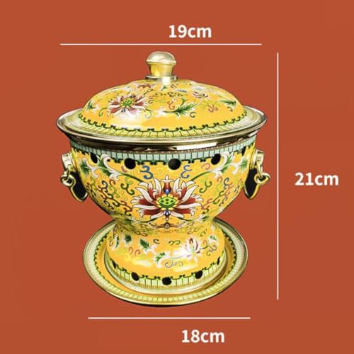 Olla pequeña esmaltada de cobre para bebida caliente miniatura 4