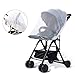 ViVidLife Mosquitera Carro Bebe Universal, Mosquitera para Cochecito, Mosquitera Red Anti-Insectos Universal para Capazo, Silla de Paseo y Cuna de Viaje con Goma Elástica y Lavable, Blanco
