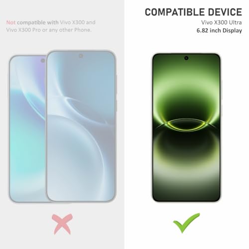 Image of SupCares Tempered Glass for Vivo X300 Ultra (6.82 Inch) With Installation Kit | 9H Edge to Edge Screen Protector | Black