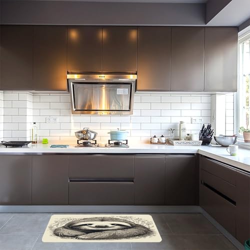 Alfombra de cocina Sloth My Spirit lavable y cómoda para transformar el suelo de tu hogar 5