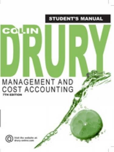 Management and Cost Accounting Student's Manual: 0...