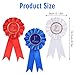 Ymapinc 3Pcs Award Ribbons Rosette, First Place Ribbon 1st 2nd 3rd Place Medals Prize Ribbons Participation Honorable Ribbon Badge for Winner - Blue Red White (3 Pcs)