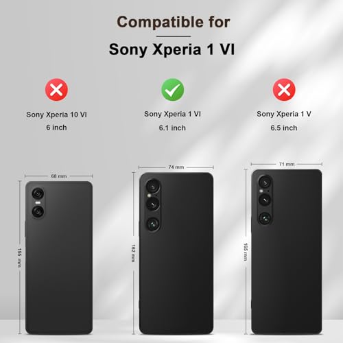 Image of Jasonyu Case for Sony Xperia 1 Vi, PU Leather Case, Book Type Flip Case with Cards and Wallet, Folding Stand, Magnetic Closure, Layer (Brown)
