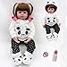 ZIYIUI Bello Bambola Reborn Femmina 24 Pollici 60cm Silicone Morbido Vinile Corpo Pieno Realistico Bambole Reborn Originali Magnetico Regali di Natale Reborn Bambole Doll