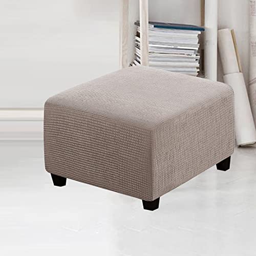 Housse de canapé rectangulaire douce imperméable beige élastique
