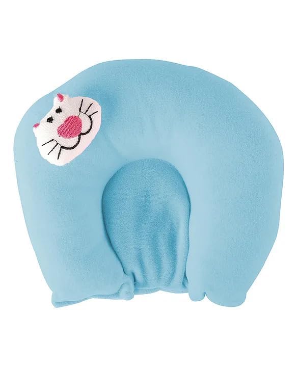 Oreiller en coton confortable bleu ciel Moutarde Seeds pour lit