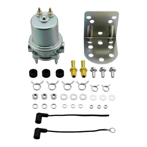 GLOCRORET P4070 12V Electric Fuel Pump 4-6 Psi Universal Rotary Vane Fuel Pump Compatible with Passenger Cars Fleet Vehicles Industrial Equipment & Recreational Vehicles