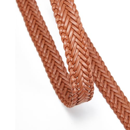 Woven Belts for Women Braided Leather Belt Wide Fashion Boho Waist Belt for Dresses Jeans Pants2