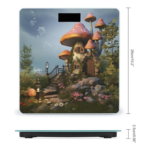 Báscula digital de baño con diseño Mushroom Garden miniatura 2