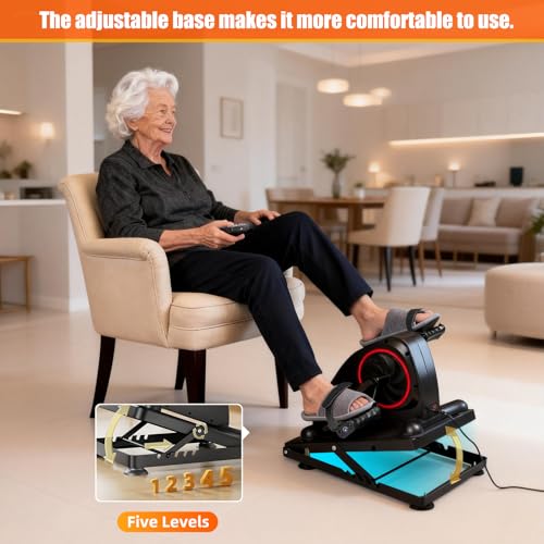 Image of Arm and Leg Exercise Pedal Machine for Seniors, Seated Rehabilitation Bike for Physical Therapy, Elderly Stroke Recovery & Mobility Training Equipment
