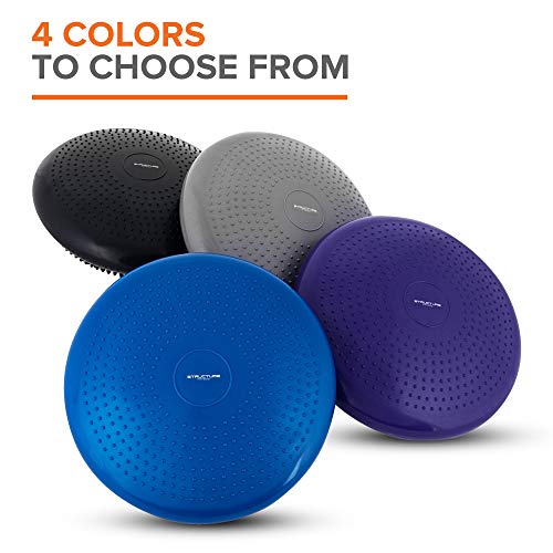 Structure Fitness Stability Disc Balance Pad wobble Air Cushion Ankle Knee Yoga Board with Pump - Image 6