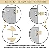 Newliplace Upgraded Mortise Lock Set for Interior Door, Antique Vintage Style Crystal Glass Door Knobs with Skeleton Key, Reversible for Left & Right Handed Door, Oil Rubbed Bronze Finish