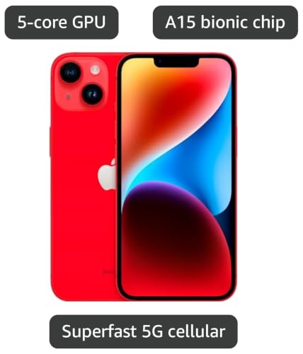 Image of Apple iPhone 14, 128GB, (PRODUCT)Red for AT&T (Renewed)