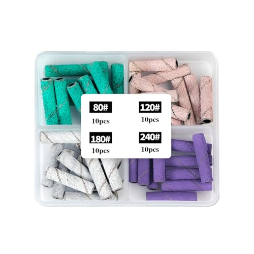 Banda de lijado pequeña para limas de uñas, suministros de manicura 80# 120# 180# 240# lima de lijado de uñas